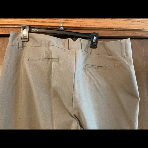 Pinstripe or khaki wide leg trousers - Picture 2 of 6